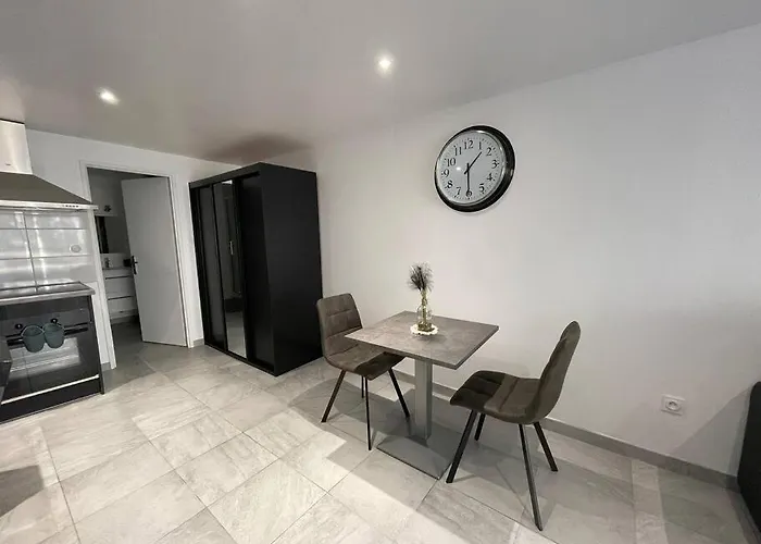 Grand Studio Au Rdc Dans Residence, Clim, Terrasse